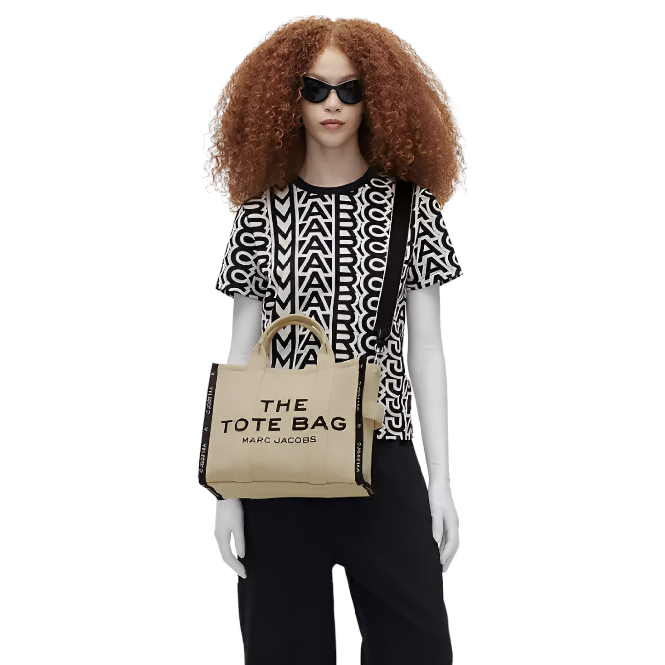 Marc Jacobs Medium Tote Bag – Iconic Jacquard Canvas Handbag for Daily Errands and Travel - Image 5