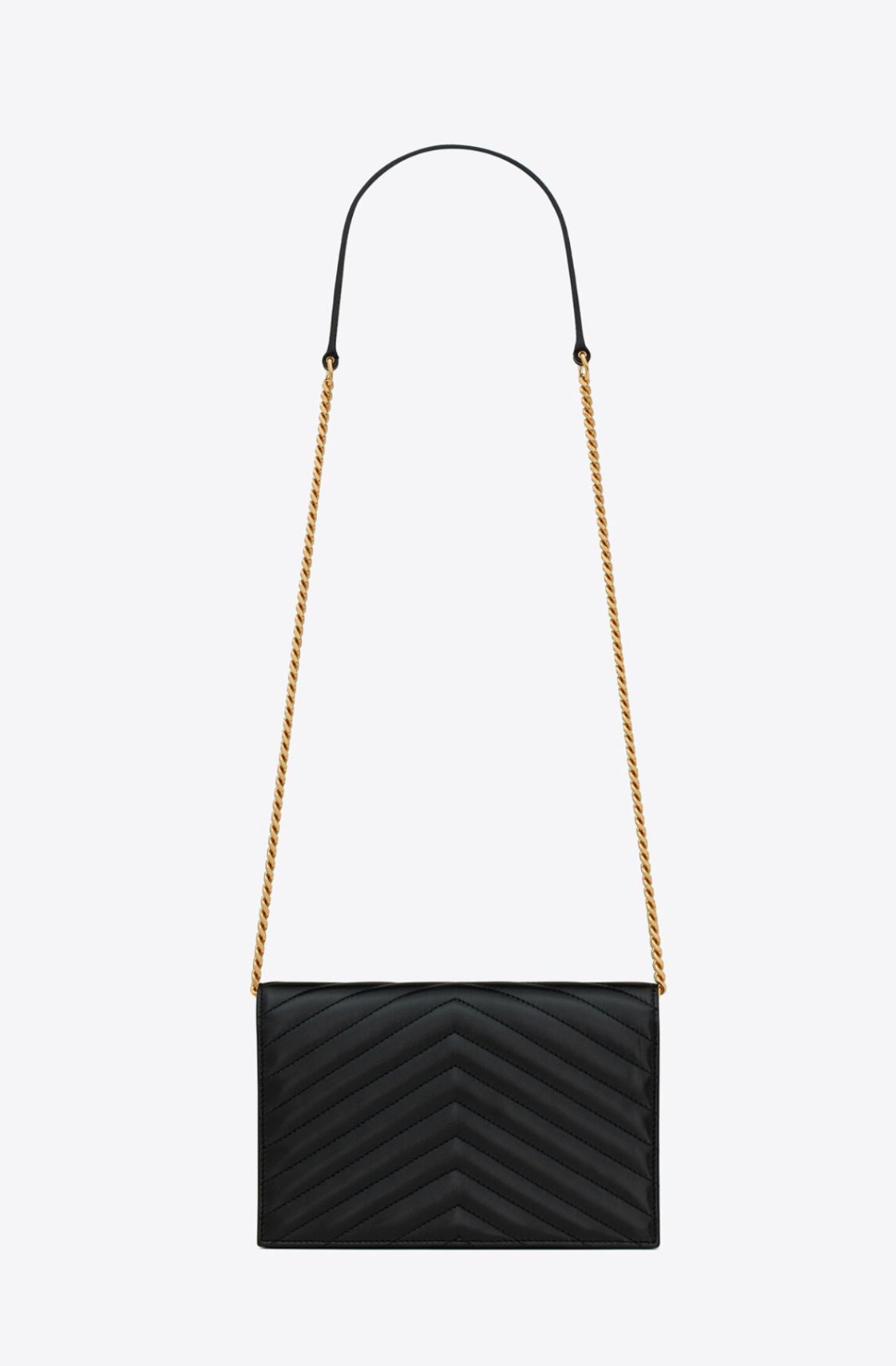 Saint Laurent Evening Chain Wallet – Sleek Leather Design for Parties and Chic Events - Image 5